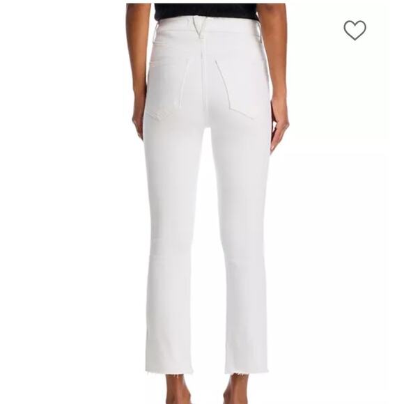 Veronica Beard Womens Washed White Carly Raw Hem Kick Flare Jeans 26 - Picture 3 of 8